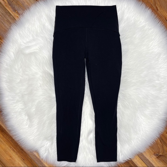 Ivivva By Lululemon Girls Hi-Waisted Cropped Legging Black Sz 14 Lulu Align Feel - Picture 2 of 4